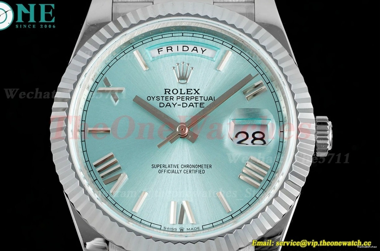 DayDate VR3255 JDF Ice Blue V4 228236 Rmn (Gain 40mm Weight) SS SS 1224